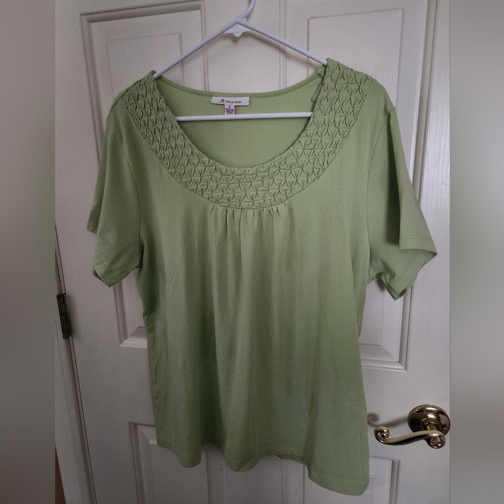 XL JM Collection very pretty beaded top .